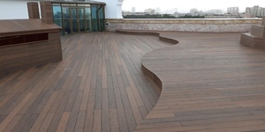 Террасная доска из ДПК Bamberg, Solid, African Bubinga