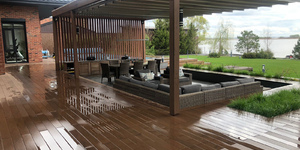 Террасная доска из ДПК Bamberg, Solid, African Bubinga12