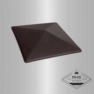 ᐉ Клинкерный оголовник на столб, Bулканический чёрный