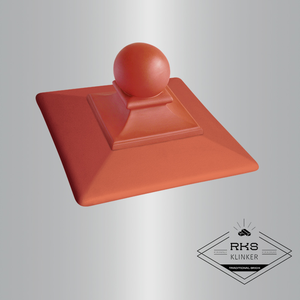 ᐉ Клинкерный оголовник на столб, Royal 01, Ruby red