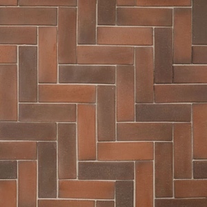 Клинкер тротуарный ЛСР "Глазго" Лонг, темно-красный флэш