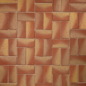 Клинкер тротуарный ЛСР красный "Канны" Золото Классик