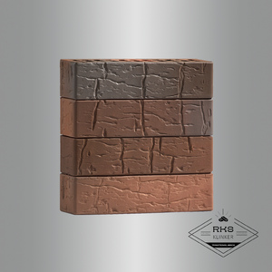 Облицовочный кирпич VOLGABRICK №70/90 Руст, 0,7 НФ
