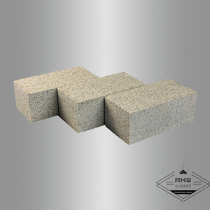 Гранитная брусчатка Мансуровская, Пиленая, 100x200 мм