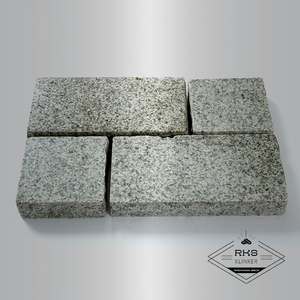 Гранитная брусчатка Мансуровская, Пиленая, 100х200x20 мм