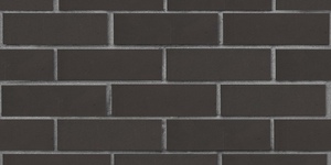 Кирпич облицовочный ЛСР, графитовый, гладкий, 1 НФ на сером шве