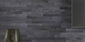 Черный камень для стен интерьера купить 3D панели RKS SLATE Сланец Matt Black Slate Classic (1)
