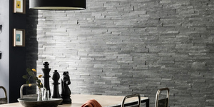 Черный камень для стен интерьера купить 3D панели RKS SLATE Сланец Matt Black Slate Classic (9)