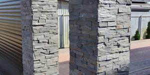 Забор из натурального камня 3D панели RKS SLATE Сланец Rustyc Rockface заказать материалы для забора в РКС  Клинкер (2)