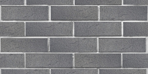 Клинкерный кирпич ЛСР Эльфюс серебристый, поверхность винтаж, 0,7 НФ на белом шве