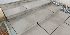 Бордюр поребрик ступень палисад Belgian Grey из камня песчаник от RKS SLATE (10)