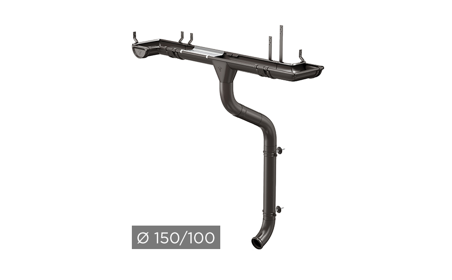 Водосточная система AQUASYSTEM PU 150/100 мм RR 32 в Курске