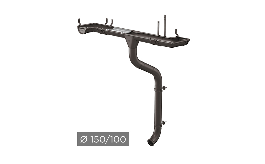 Водосточная система AQUASYSTEM PU MATT 150/100 мм RR 32 в Курске