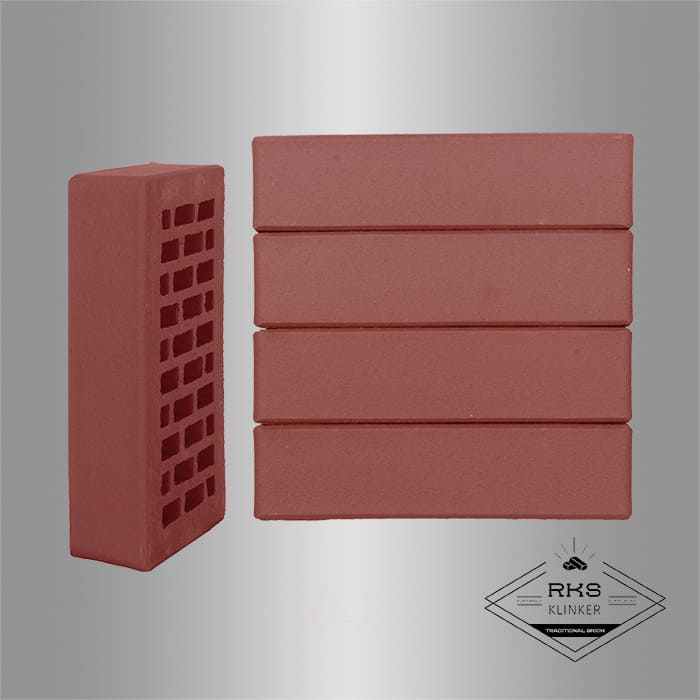 Кирпич облицовочный ЛСР, Винный, Гладкий, 1НФ в Курске