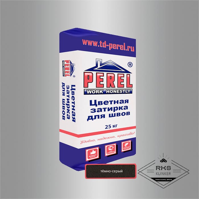 Зимняя затирочная смесь Perel RL 15/тёмно-серая в Курске
