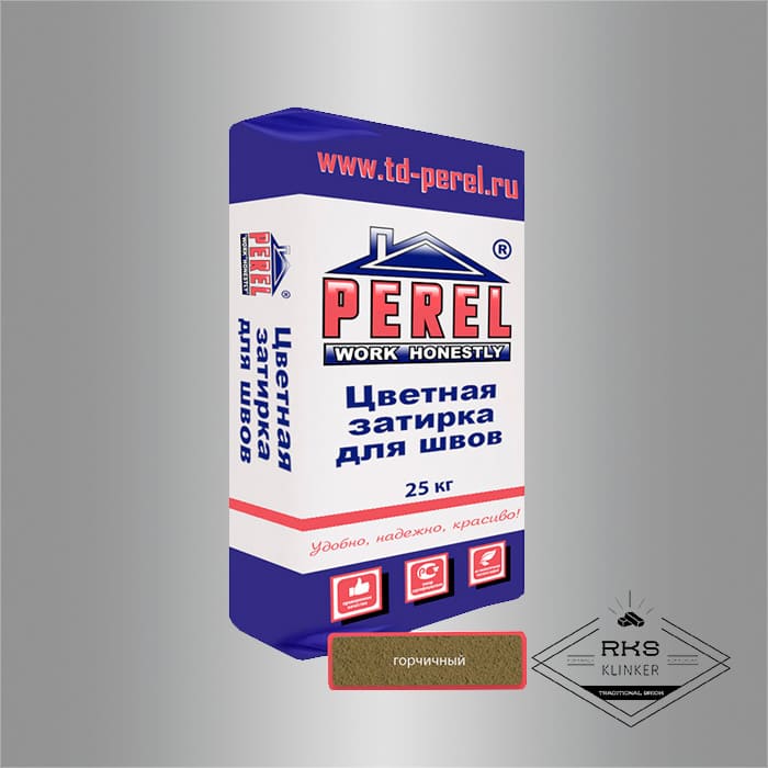 Зимняя затирочная смесь Perel RL 36/горчичная в Курске