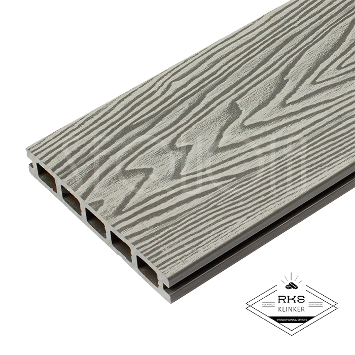 Террасная доска из ДПК SEQUOIA®, DUAL 3D WOOD, Grey, 146x24x4000 мм в Курске