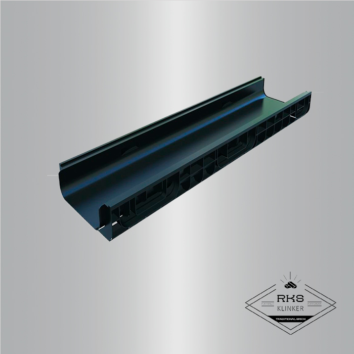 Лоток водоотводный PolyMax Basic пластиковый DN200, H80 в Курске