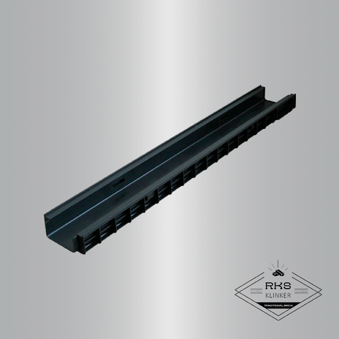 Лоток водоотводный PolyMax Basic пластиковый DN 100, H55 в Курске
