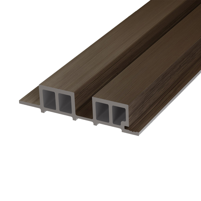 Фасадная панель реечная из ДПК Woodvex Lines, Milk Chocolate в Курске