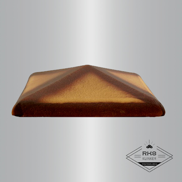Клинкерный колпак на столб ZG Clinker, С42 425х425 мм, жёлтый тушевой в Курске