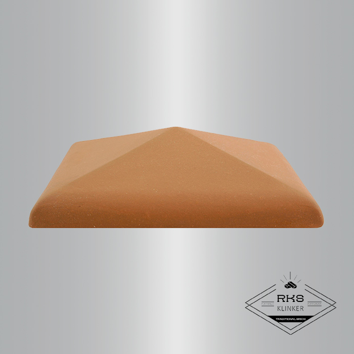 Клинкерный колпак на столб ZG Clinker, С42 425х425 мм, красный в Курске