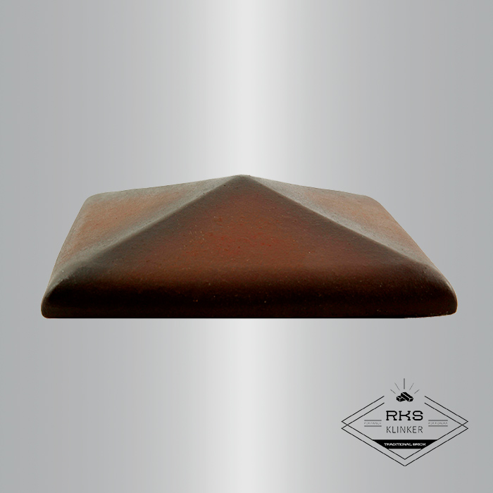 Клинкерный колпак на столб ZG Clinker, С42 425х425 мм, ольха в Курске
