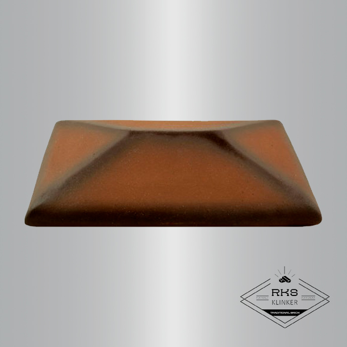Клинкерный колпак на столб ZG Clinker, СР 300х425 мм, каштановый в Курске