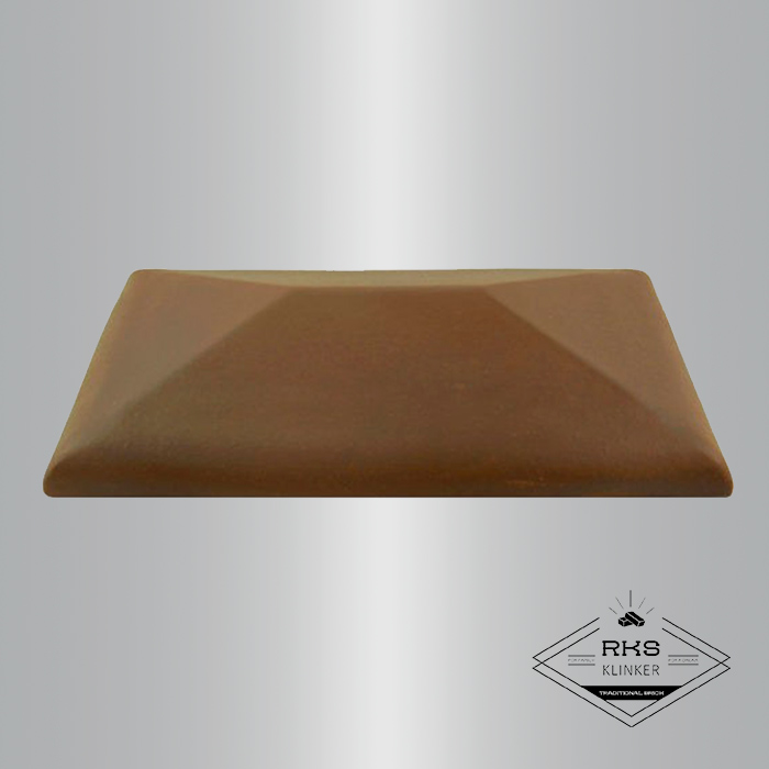 Клинкерный колпак на столб ZG Clinker, СР 300х425 мм, коричневый в Курске
