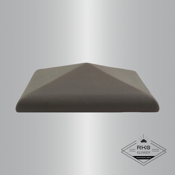 Клинкерный колпак на столб ZG Clinker, С42 425х425 мм, графит в Курске