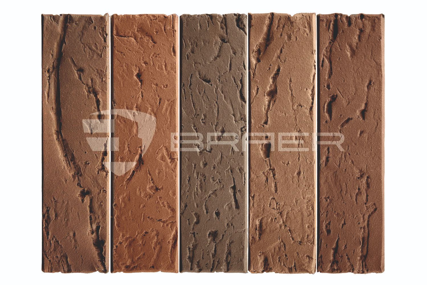 Облицовочный кирпич BRAER MAX, Кора дуба, М200, 1 НФ в Курске