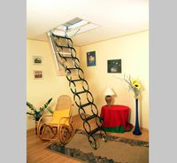 Чердачная лестница OMAN "NOZYCOWE" 70х120х300 см в Курске