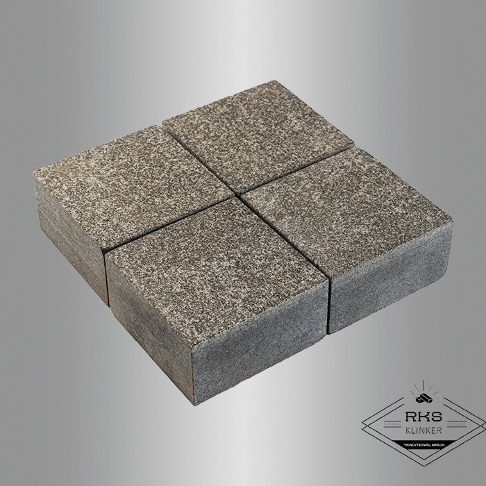 Гранитная брусчатка Габбро, Пилено-колотая, 100x100x30 мм в Курске