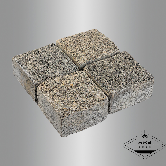 Гранитная брусчатка Исетское, Пилено-колотая, 100x100x50 мм в Курске