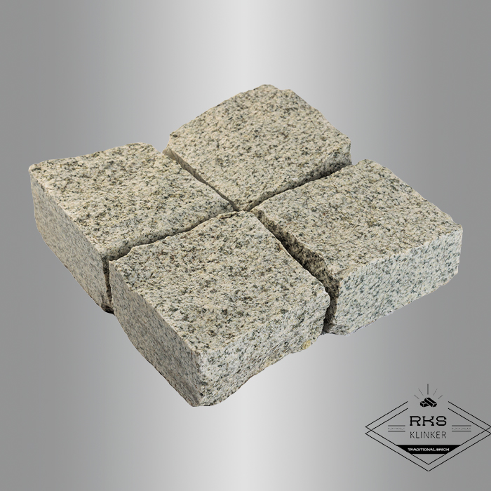 Гранитная брусчатка Мансуровская, Пилено-колотая, 100x100x50 мм в Курске