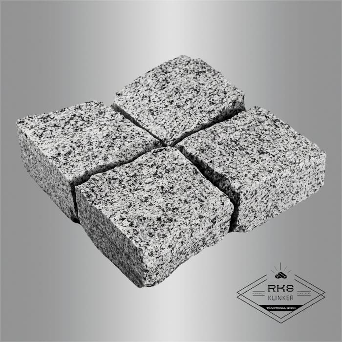 Гранитная брусчатка Камбулатовский, Колотая, 100х100 мм в Курске