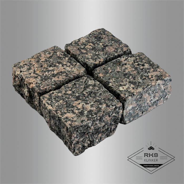 Гранитная брусчатка Малыгинский, Колотая, 100х100 мм в Курске