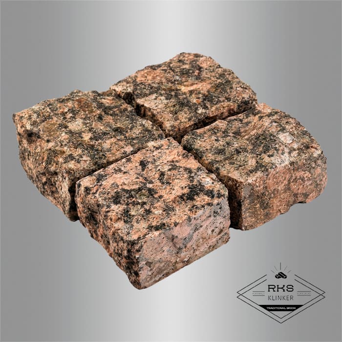 Гранитная брусчатка Южно-Султаевский, Колотая, 100x100 мм в Курске