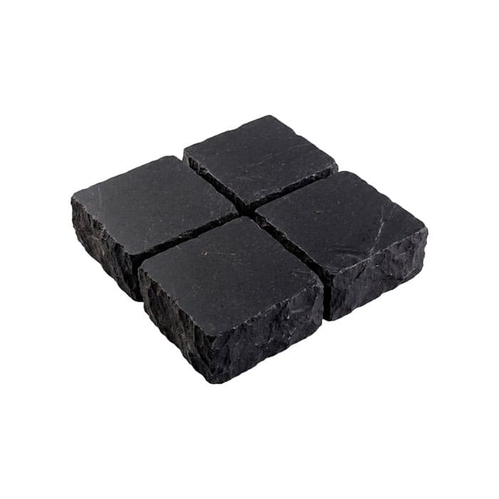 Брусчатка из известняка RKS Slate Belgian Black 100x100x30 мм в Курске