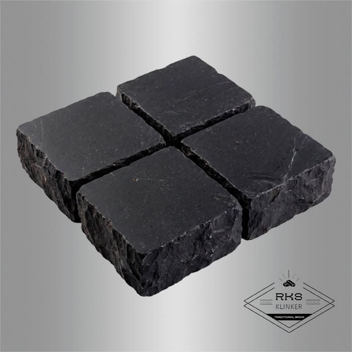 Брусчатка из известняка RKS Slate Belgian Black 100x100x30 мм в Курске