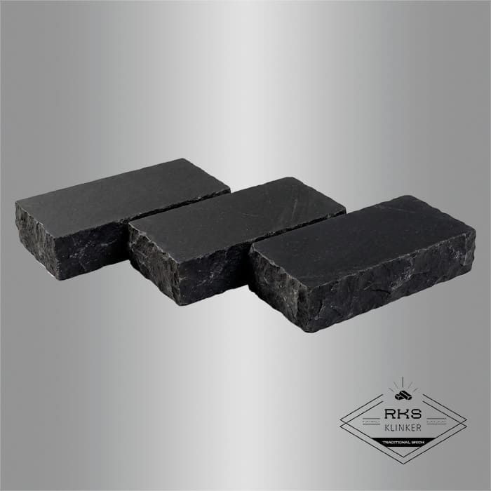 Брусчатка из известняка RKS Slate Belgian Black 200x100x40 мм в Курске