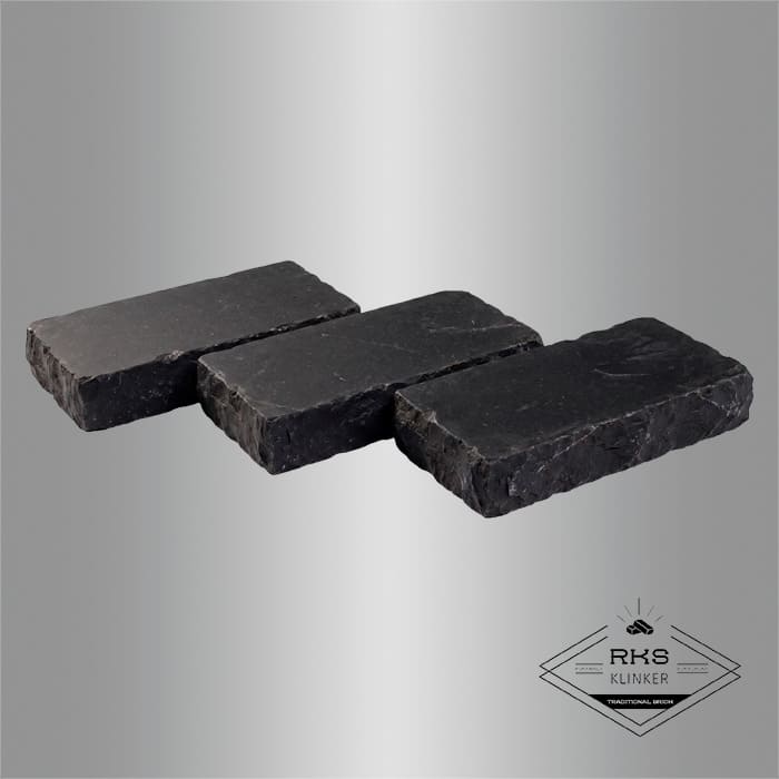 Брусчатка из известняка RKS Slate Belgian Black 200x100x20 мм в Курске