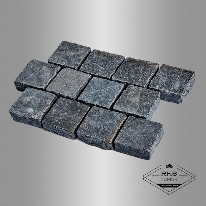 Брусчатка из известняка RKS Slate Belgian Black 100x100x30 мм в Курске