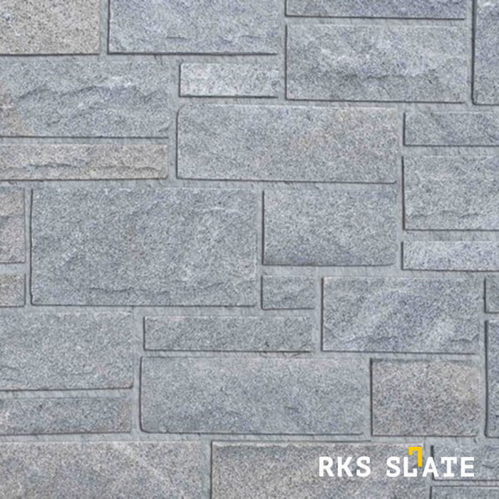 Фасадный облицовочный камень Grey Quartz Castle в Курске