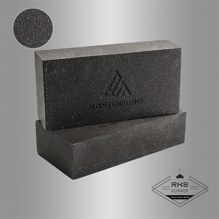 Кирпич печной Montenegro SHA 5 Black Argentum (Чёрный) 230x114x65 мм в Курске