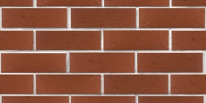 Кирпич облицовочный ЛСР, тёмно-красный, рустик, 1НФ на белом шве