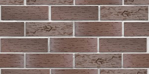 Клинкерный кирпич ЛСР Брюгге тёмно-терракотовый, Береста, 0,7 НФ на белом шве