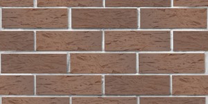 Клинкерный кирпич ЛСР Прага светло-коричневый флэш, береста, 0,7НФ на белом шве