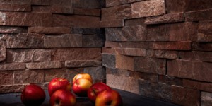 Каменный фартук на кухню заказать 3D панели RKS SLATE Кварцит Cooper Natural (1)