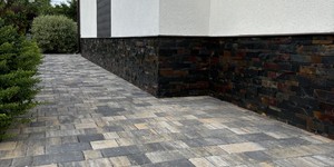 Цоколь из каменной мозаики купить 3D панели RKS SLATE Сланец Jack Multi Natural (11)